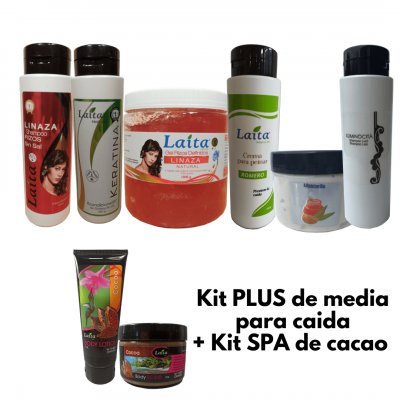 Kit PLUS de porosidad media para evitar la caída + Kit LaitaSPA de cacao