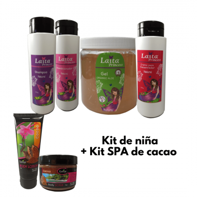 Kit niña aloe + Kit LaitaSPA de cacao